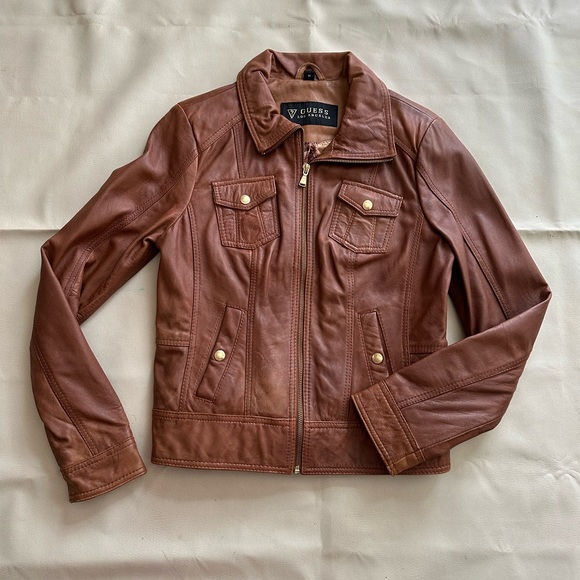 Leather Guess Jacket - Picture 2 of 5